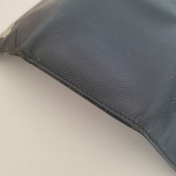 Authentic Prada Multicles Key Holder Hooks Case Navy Blue Saffiano Metal Baltico - Picture 10 of 12